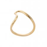 Wyland’s Hand Cast 14K Yellow Gold Cresting Wave Ring