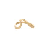 Wyland’s Hand Cast 14K Yellow Gold Cresting Wave Ring