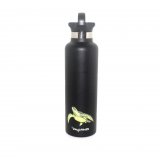 Soaring Sea Turtle Hot + Cold Travel Bottle – Matte Black