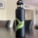 Soaring Sea Turtle Hot + Cold Travel Bottle – Matte Black