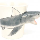 Hand Painted Ceramic Shark Mug – Makes a Great Gift!